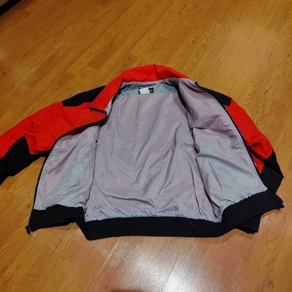 Gerry Zip Up Jacket Red Black Coat Windbreaker Men's Size Large Vintage 90s Y2K - Picture 9 of 10